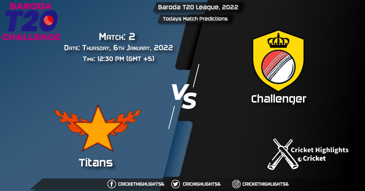 Baroda T20 League, 2022, Match 2 TIT vs CHA, Playing 11 & Today's Match Predictions