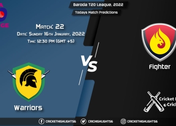 Baroda T20 League, 2022, Match 22 WAR vs FIG, Playing 11 & Today's Match Predictions