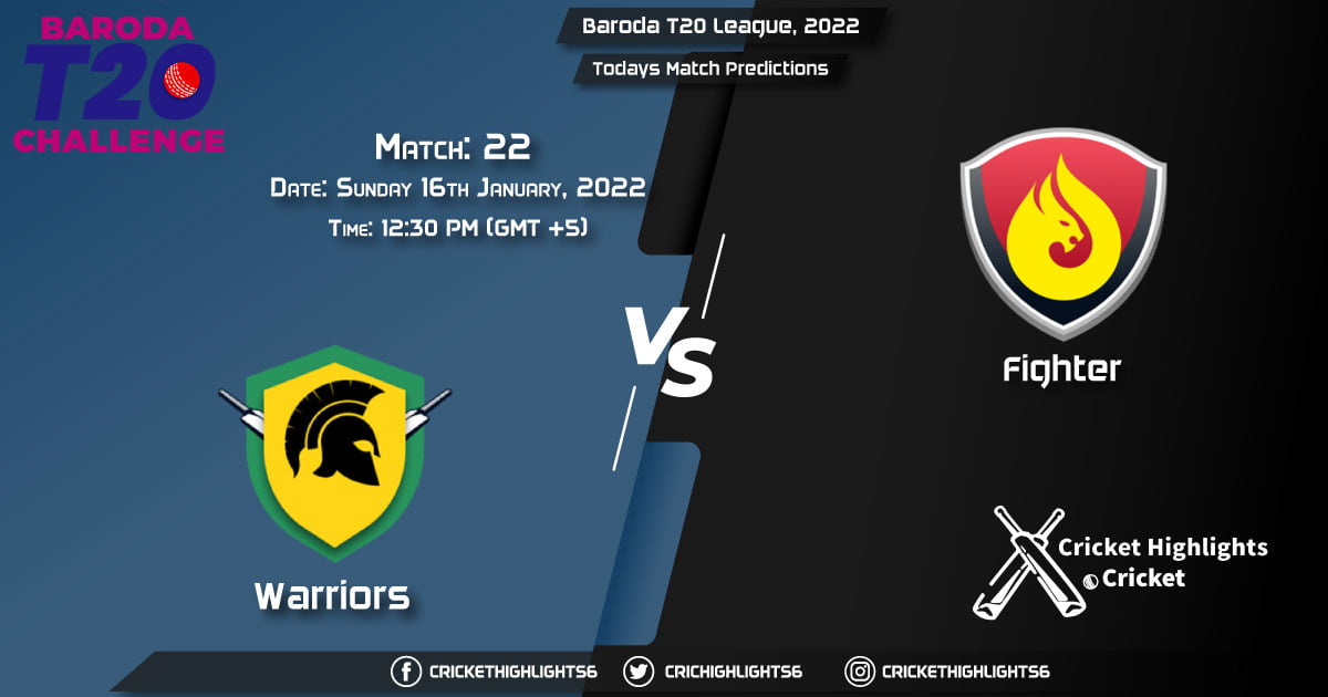 Baroda T20 League, 2022, Match 22 WAR vs FIG, Playing 11 & Today's Match Predictions
