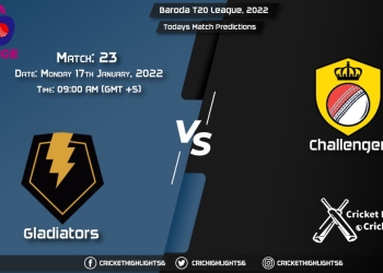 Baroda T20 League, 2022, Match 23 GLA vs CHA, Playing 11 & Today's Match Predictions