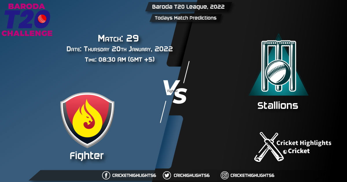 Baroda T20 League, 2022, Match 29 FIG vs STA, Playing 11 & Today's Match Predictions
