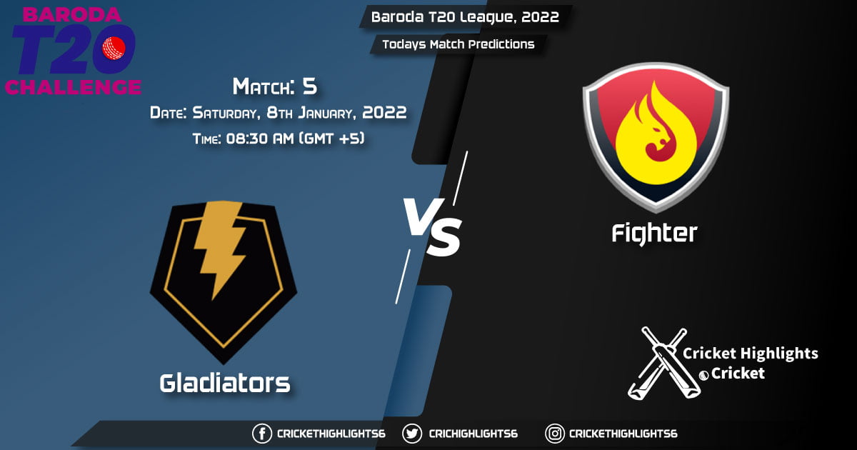 Baroda T20 League, 2022, Match 5 GLA vs FIG, Playing 11 & Today's Match Predictions