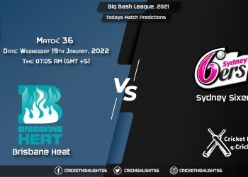 Big Bash League, 202122, Match 36 HEA vs SIX, Playing 11 & Today's Match Predictions