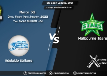 Big Bash League, 202122, Match 39 STR vs STA, Playing 11 & Today's Match Predictions