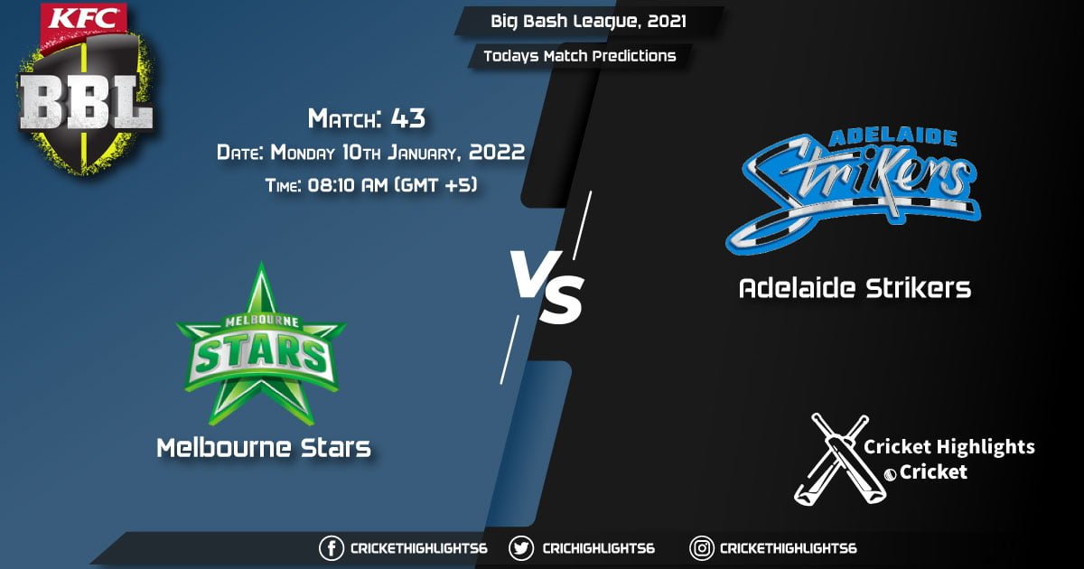 Big Bash League, 202122, Match 43 HUR vs THU, Playing 11 & Today's Match Predictions