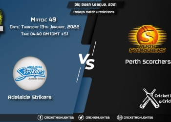 Big Bash League, 202122, Match 49 STR vs SCO, Playing 11 & Today's Match Predictions