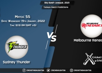 Big Bash League, 202122, Match 55 THU vs REN, Playing 11 & Today's Match Predictions