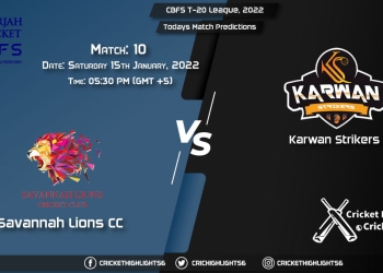 CBFS T-20 League, 2022, Match 10 SAL vs KAS, Playing 11 & Today's Match Predictions