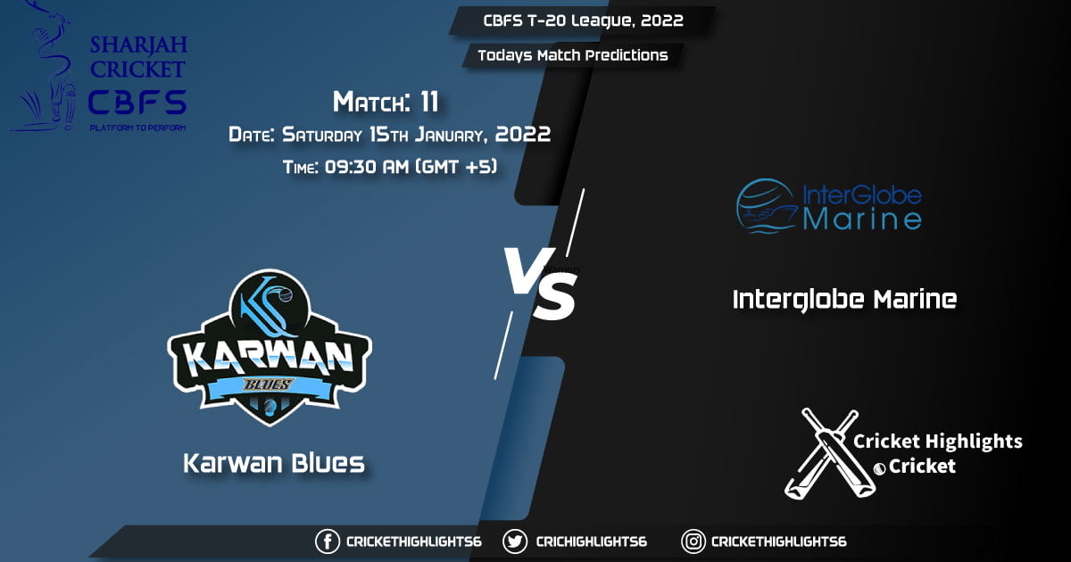 CBFS T-20 League, 2022, Match 11 KAB vs IGM, Playing 11 & Today's Match Predictions