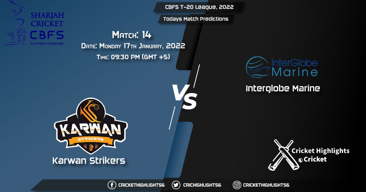 CBFS T-20 League, 2022, Match 14 KAS vs IGM, Playing 11 & Today's Match Predictions