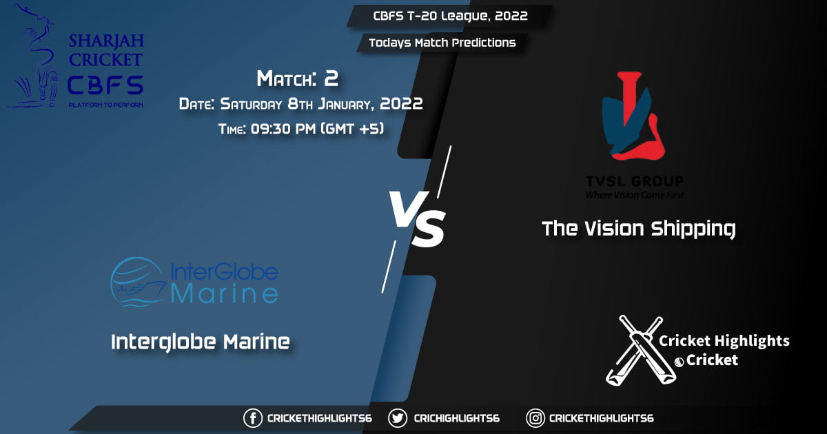 CBFS T-20 League, 2022, Match 2 IGM vs TVS, Playing 11 & Today's Match Predictions