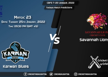 CBFS T-20 League, 2022, Match 23 KAB vs SAL, Playing 11 & Today's Match Predictions