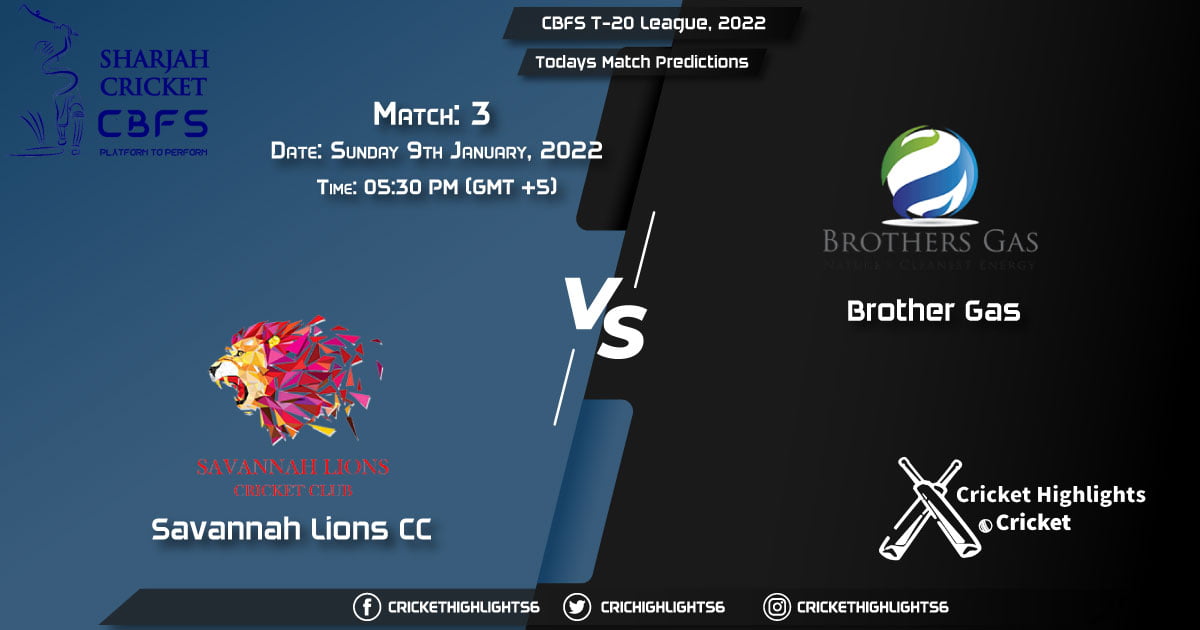CBFS T-20 League, 2022, Match 3 SAL vs BG, Playing 11 & Today's Match Predictions