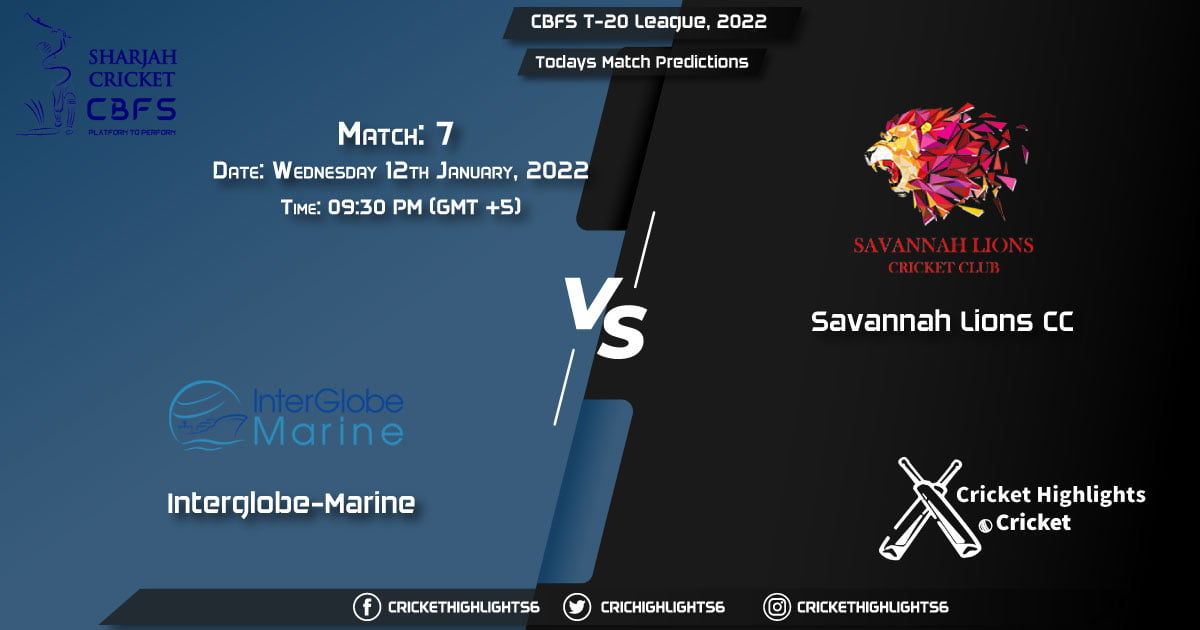 CBFS T-20 League, 2022, Match 7 IGM vs SAL, Playing 11 & Today's Match Predictions