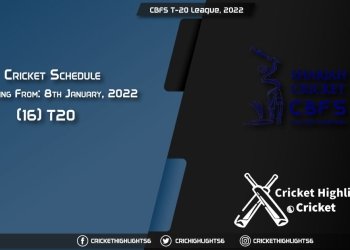 CBFS T-20 League, 2022 - Schedule, Fixture List, Match Timings, Live Score, Results, Venues, Teams and Squads