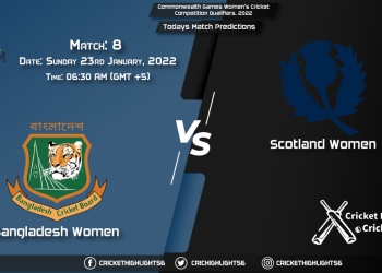 Commonwealth Games Women's Cricket Competition Qualifiers, 2022, Match 8 BD-W vs SC-W, Playing 11 & Today's Match Predictions