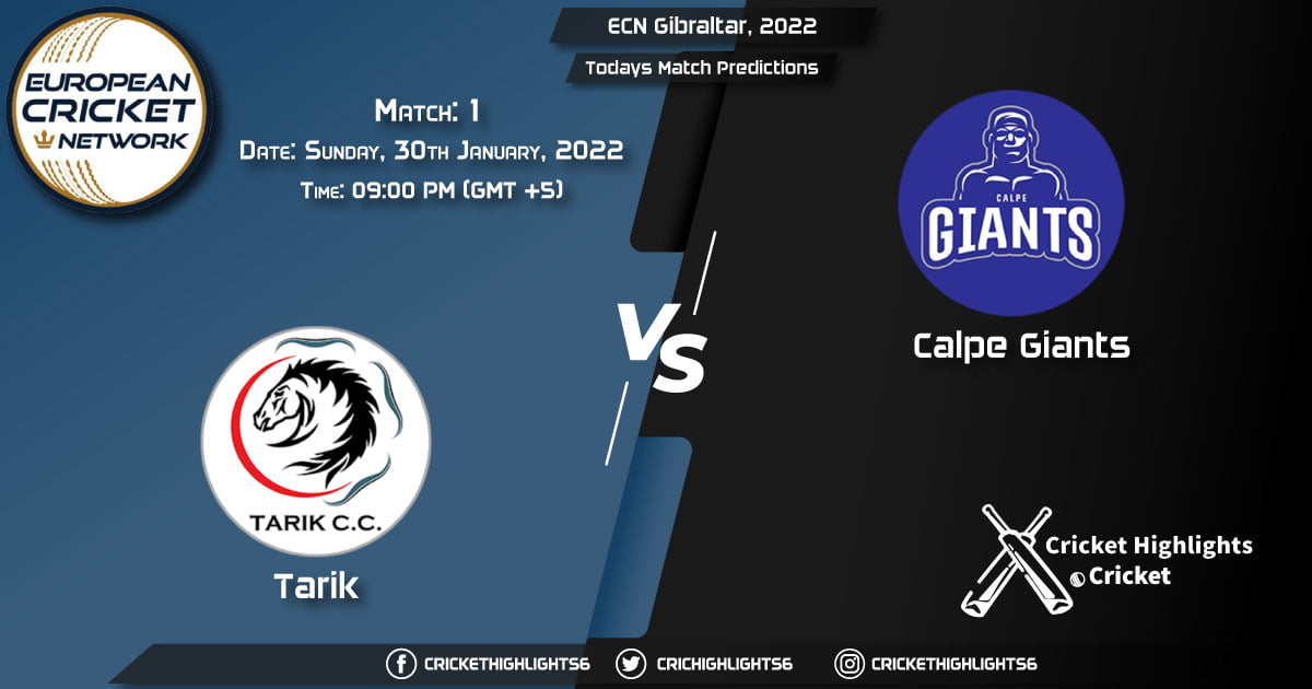 ECN Gibraltar, 2022, Match 1 TAR vs CG, Playing 11 & Today's Match Predictions