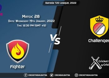 FIG vs CHA, Live Scorecard, Match 28, January 19, 2022, Live Cricket Score, Baroda T20 League, 2022