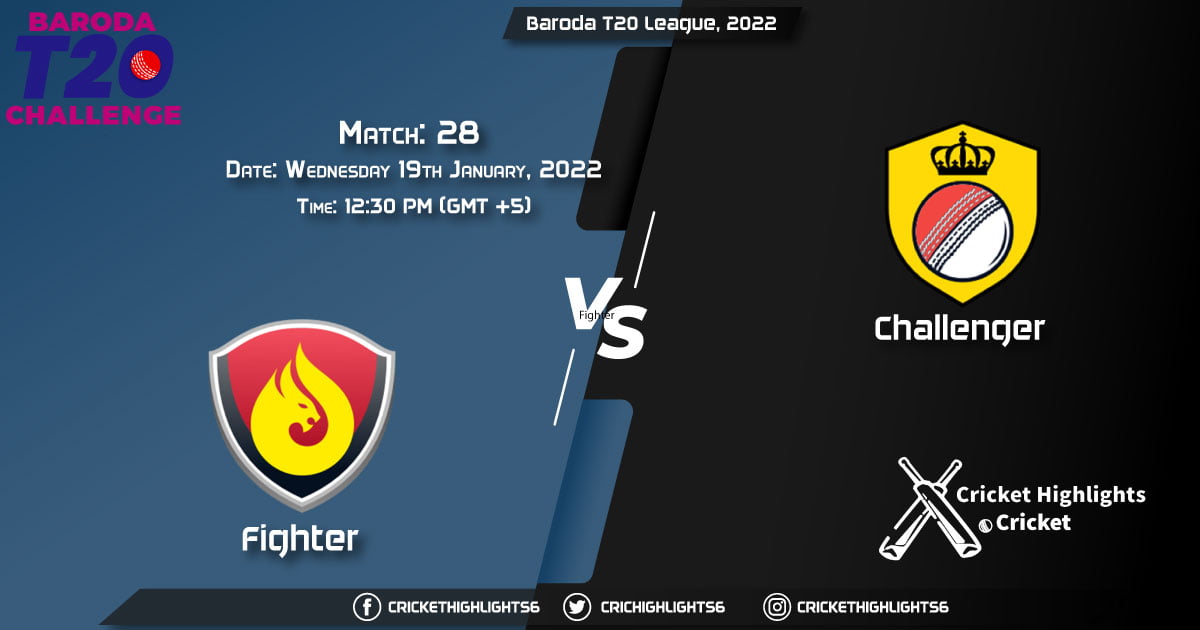 FIG vs CHA, Live Scorecard, Match 28, January 19, 2022, Live Cricket Score, Baroda T20 League, 2022