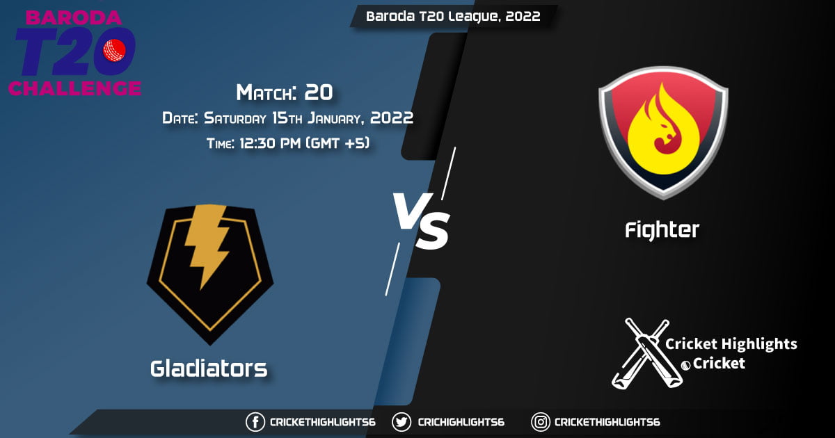 GLA vs FIG, Live Scorecard, Match 20, January 15, 2022, Live Cricket Score, Baroda T20 League, 2022