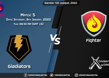 GLA vs FLG, Live Scorecard, Match 5, January 8, 2022, Live Cricket Score, Baroda T20 League, 2022