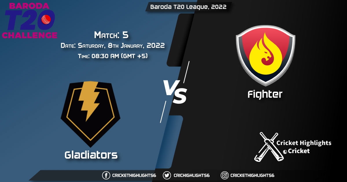 GLA vs FLG, Live Scorecard, Match 5, January 8, 2022, Live Cricket Score, Baroda T20 League, 2022