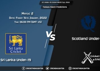 ICC Under-19 Cricket World Cup, 2022, Match 2 SL-U19 vs SCO-U19, Playing 11 & Today's Match Predictions