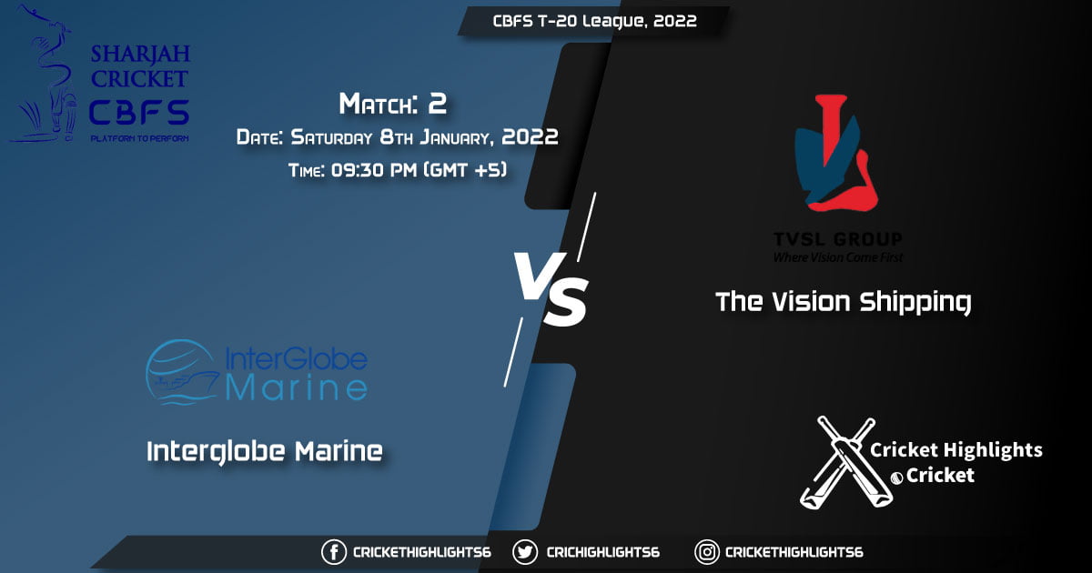 IGM vs TVS, Live Scorecard, Match 2, January 8, 2022, Live Cricket Score, CBFS T-20 League, 2022