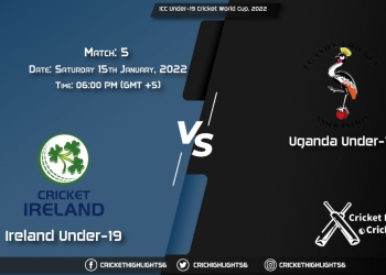 IRE-U19 vs UGA-U19, Live Scorecard, Match 5, January 15, 2022, Live Cricket Score, ICC Under-19 Cricket World Cup, 2022