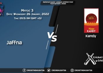 JAF vs KDY, Live Scorecard, Match 3, January 26, 2022, National Super League Limited Over Tournament, 2022