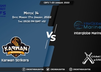 KAS vs IGM, Live Scorecard, Match 14, January 17, 2022, Live Cricket Score, CBFS T-20 League, 2022