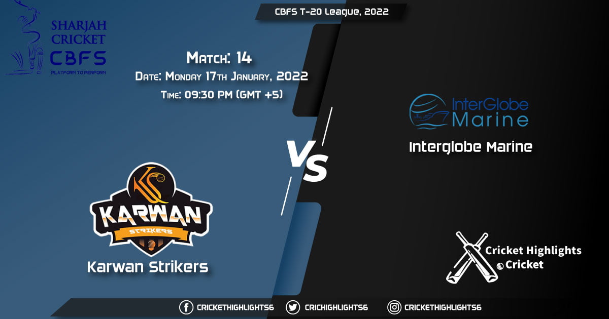 KAS vs IGM, Live Scorecard, Match 14, January 17, 2022, Live Cricket Score, CBFS T-20 League, 2022