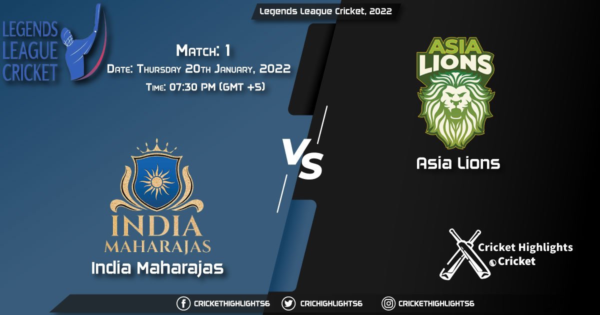Legends League Cricket, 2022, Match 1 INM vs ASL, Playing 11 & Today's Match Predictions