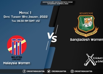 ML-W vs BD-W, Live Scorecard, Match 1, January 18, 2022, Live Cricket Score, Commonwealth Games Women's Cricket Competition Qualifiers, 2022