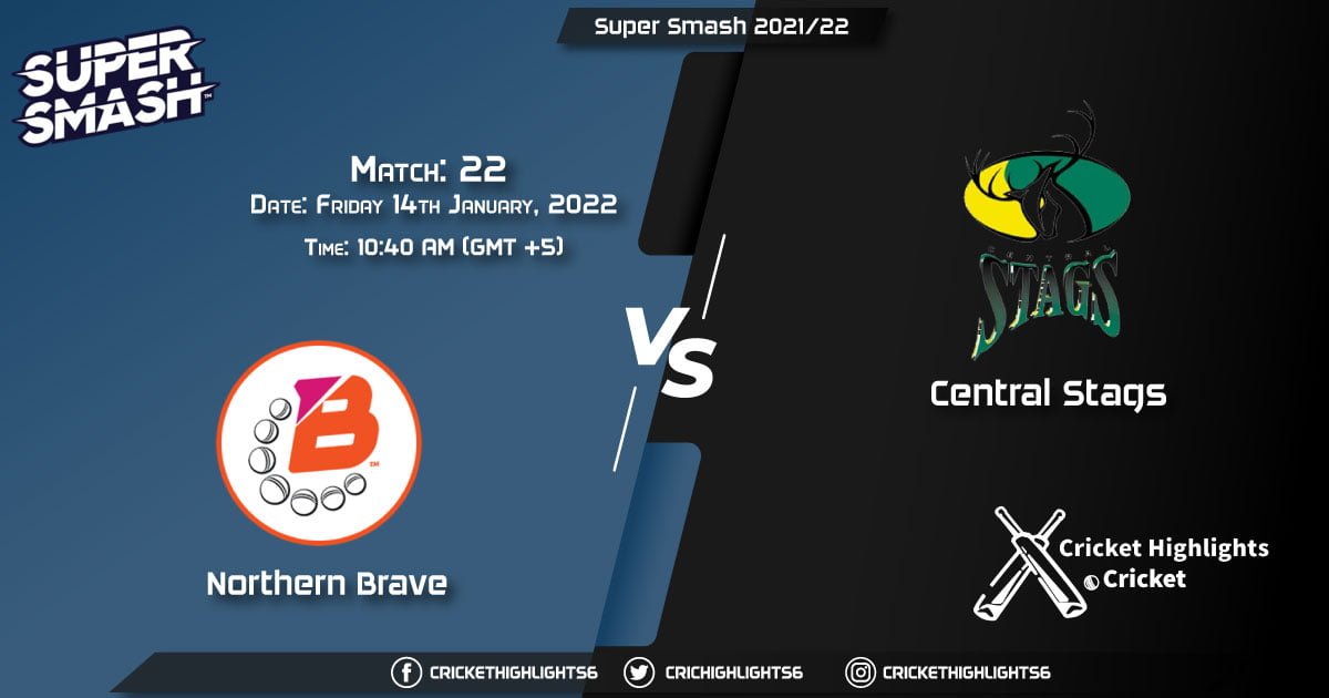 NB vs CS, Live Scorecard, Match 22, January 14, 2022, Live Cricket Score, Super Smash 202122