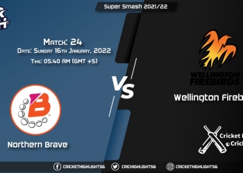 NB vs WF, Live Scorecard, Match 24, January 16, 2022, Live Cricket Score, Super Smash 202122