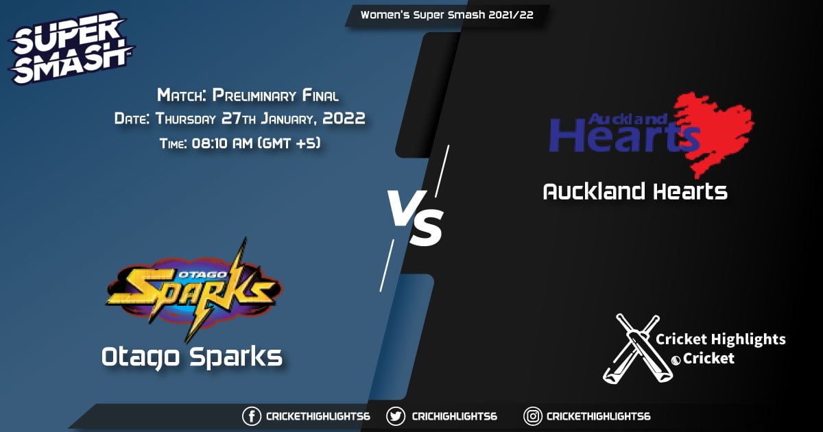 OS-W vs AH-W, Live Scorecard, Match Preliminary Final, January 27, 2022, Women's Super Smash 202122