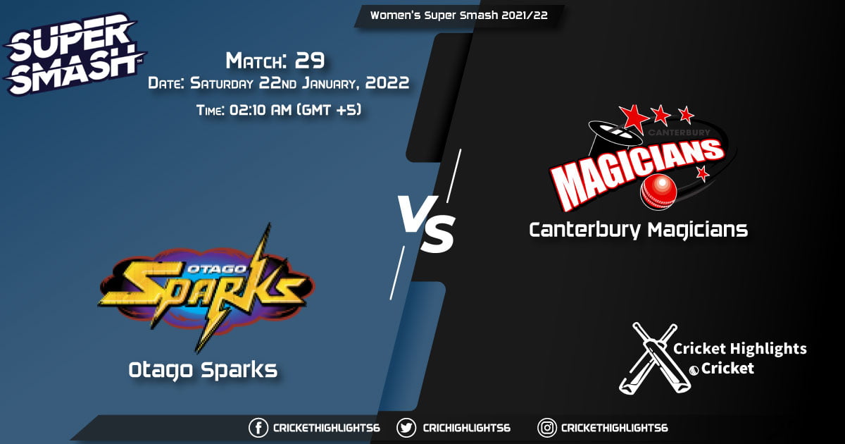 OS-W vs CM-W, Live Scorecard, Match 29, January 22, 2022, Live Cricket Score, Women's Super Smash 202122
