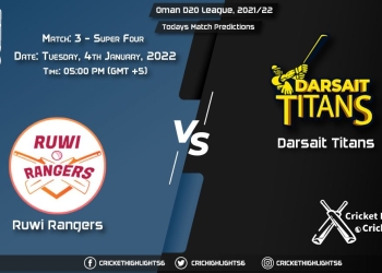 Oman D20 League, 202122, Super Four Match 3 RUR vs DAT, Playing 11 & Today's Match Predictions