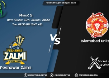 PES vs ISL, Live Scorecard, Match 5, January 30, 2022, Pakistan Super League, 2022