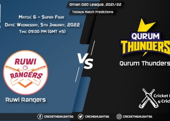 RUR vs QUT, Live Scorecard, Super Four Match 6, January 5, 2022, Live Cricket Score, Oman D20 League, 202122