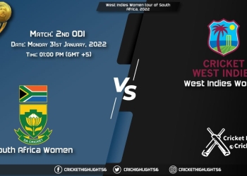 SA-W vs WI-W, Live Scorecard, Match 2nd ODI, January 31, 2022, West Indies Women tour of South Africa, 2022