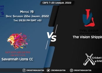 SAL vs TVS, Live Scorecard, Match 19, January 22, 2022, Live Cricket Score, CBFS T-20 League, 2022