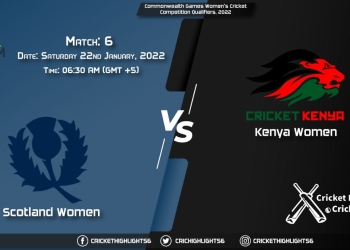 SC-W vs KEN-W, Live Scorecard, Match 6, January 22, 2022, Live Cricket Score, Commonwealth Games Women's Cricket Competition Qualifiers, 2022