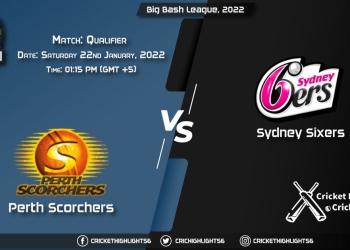 SCO vs SIX, Live Scorecard, Match Qualifier, January 22, 2022, Live Cricket Score, Big Bash League, 202122