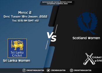 SL-W vs SC-W, Live Scorecard, Match 2, January 18, 2022, Live Cricket Score, Commonwealth Games Women's Cricket Competition Qualifiers, 2022