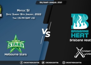 STA vs HEA, Live Scorecard, Match 51, January 16, 2022, Live Cricket Score, Big Bash League, 202122