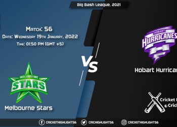 STA vs HUR, Live Scorecard, Match 56, January 19, 2022, Live Cricket Score, Big Bash League, 202122