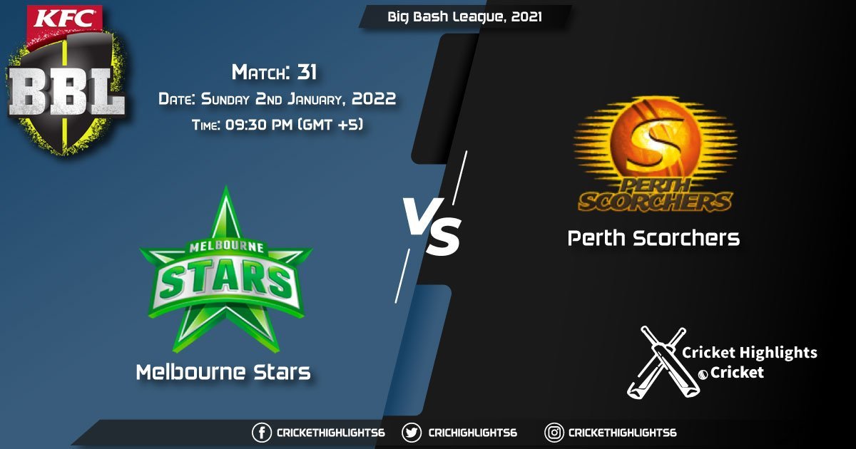 STA vs SCO, Live Scorecard, Match 31, January 2, 2022, Live Cricket Score, Big Bash League, 202122