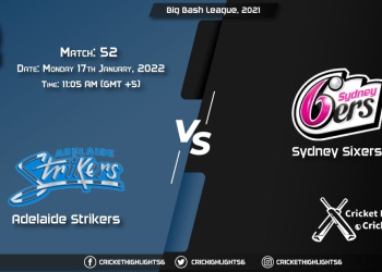 STR vs SIX, Live Scorecard, Match 52, January 17, 2022, Live Cricket Score, Big Bash League, 202122